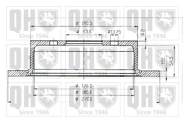 QUINTON HAZELL Тормозной диск BDC4349